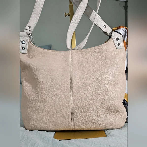 Coach Beige Shoulder Bag with Scarf and Wallet - Picture 7 of 15